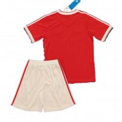 Camisola Manchester United Retro Criança Equipamento Primeiro 1984 Manga Curta